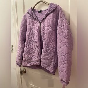 Wild Fable Purple Hooded  Quilted Jacket